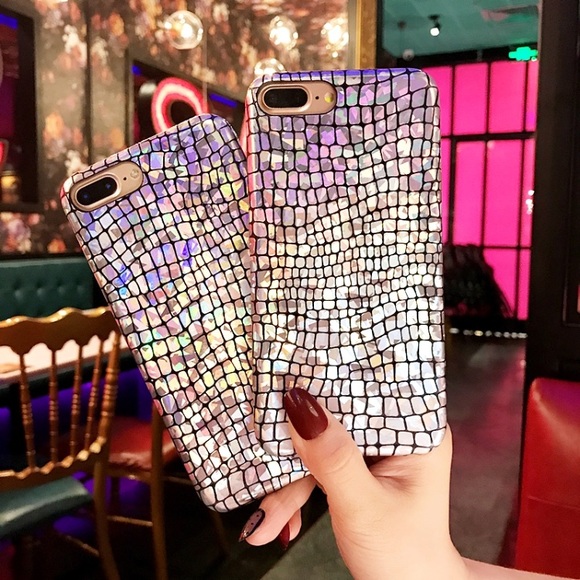 Iphone 7Plus 8Plus Case Holographic Crocodile - Picture 3 of 8